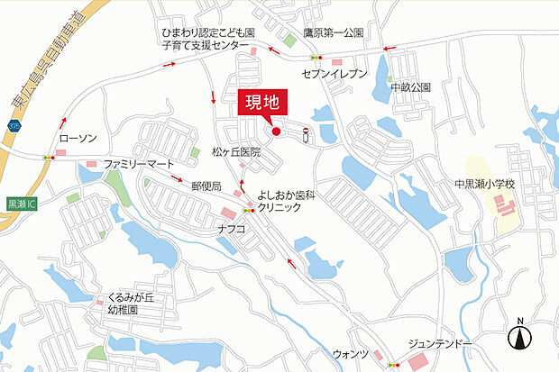 【カーナビ検索 】「〒739-2629 東広島市黒瀬楢原西2丁目3-18」 付近