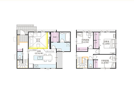 プラン建物価格：2530万円
プラン間取り：3LDK
プラン建物面積：98.75m2 