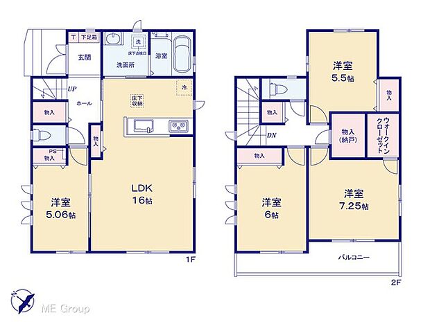 【4LDK】間取り図