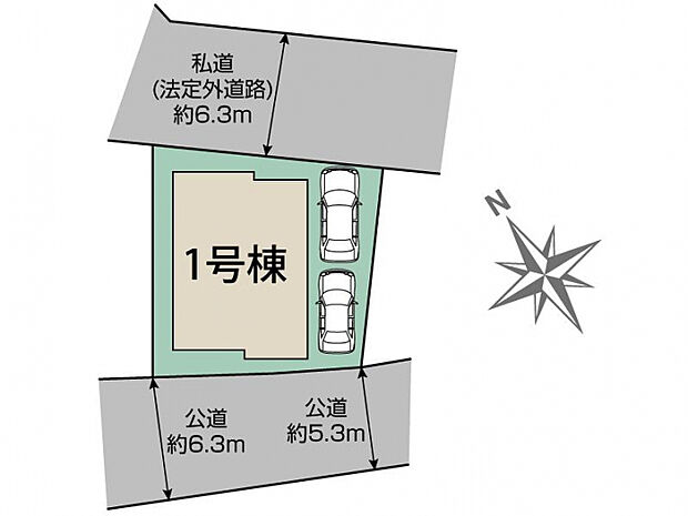 横浜市鶴見区獅子ヶ谷1丁目1棟 区画図