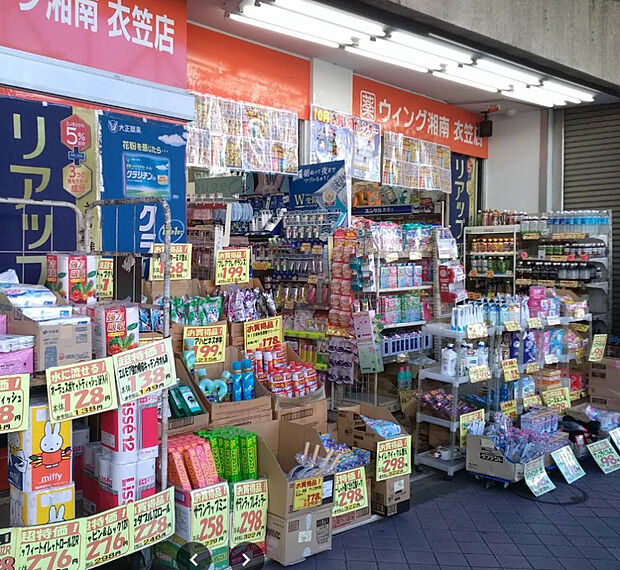 ウィング湘南衣笠店（約800m）