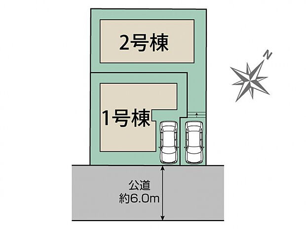 神戸市西区竹の台1丁目2棟 区画図