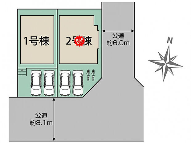 神戸市垂水区南多聞台8丁目2棟 区画図