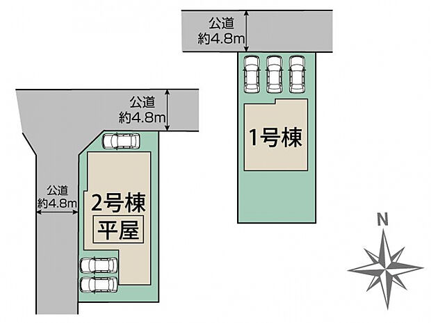 小野市神明町2棟 区画図