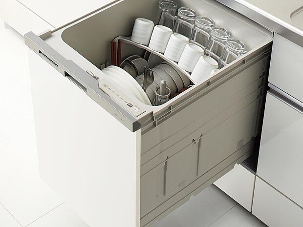 【その他画像】【深型食器洗い乾燥機】大容量の深型タイプで6人分の食器やカトラリーもまとめて洗浄。カウンター上はいつもすっきりで、手洗い  の手間が減り、家族との時間をもっと大切にできます。