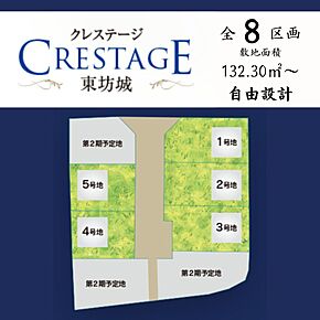 土地価格 1380万円～1480万円 （全８区画） 