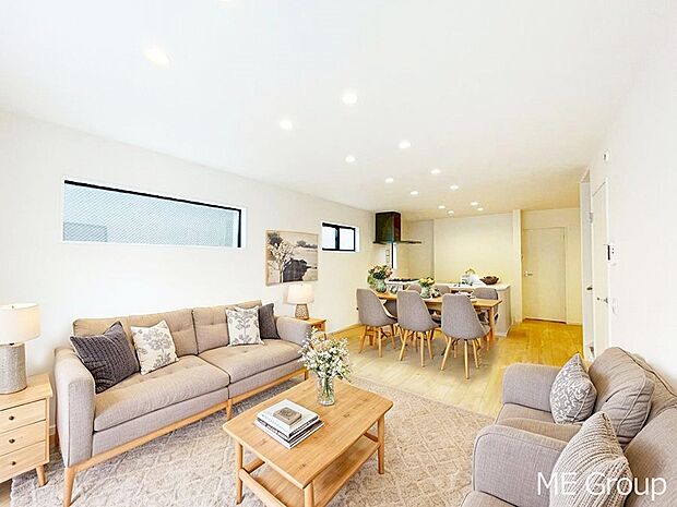 落ち着いた雰囲気のＬＤＫは家族みんなの快適空間※家具はCGです