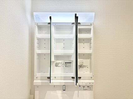 その他設備(三面鏡裏収納)