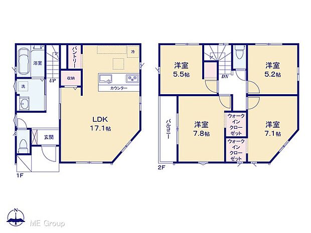 【4LDK】図面と異なる場合は現況を優先