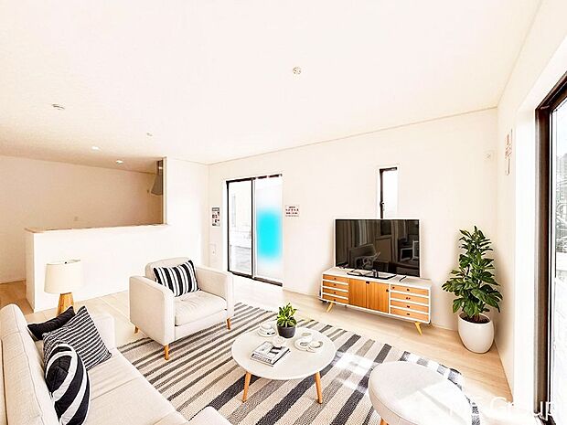 【リビング】落ち着いた雰囲気のLDKは家族みんなの快適空間※家具はCGです