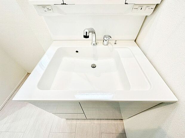 【その他設備(ハンドシャワー水栓)】ハンドシャワー付き！使いやすい洗面台。