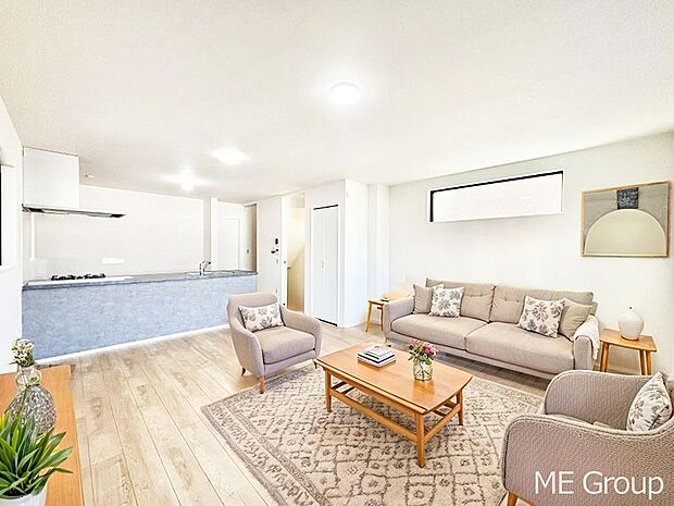 【リビング】落ち着いた雰囲気のLDKは家族みんなの快適空間※家具はCGです