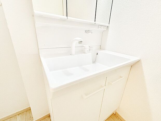 【その他設備(シャワー水栓洗面化粧台)】ハンドシャワー付き！使いやすい洗面台。
