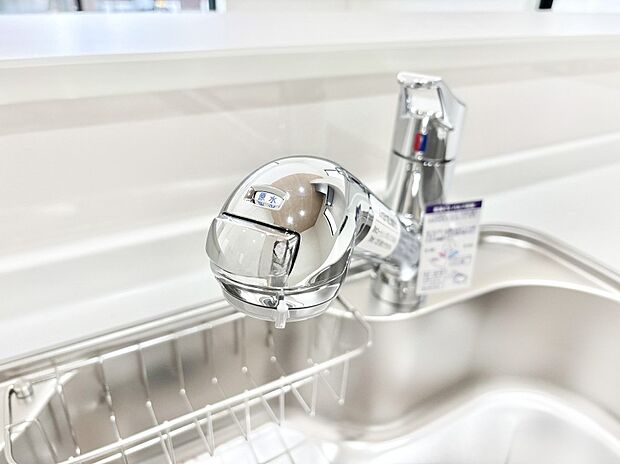 【その他設備(浄水器)】いつでも清潔なおいしいお水を。一つの水栓で水道水と浄水を使い分け。