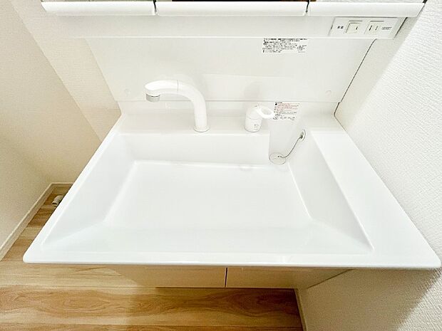 【その他設備(ハンドシャワー水栓)】ハンドシャワー付き！使いやすい洗面台。