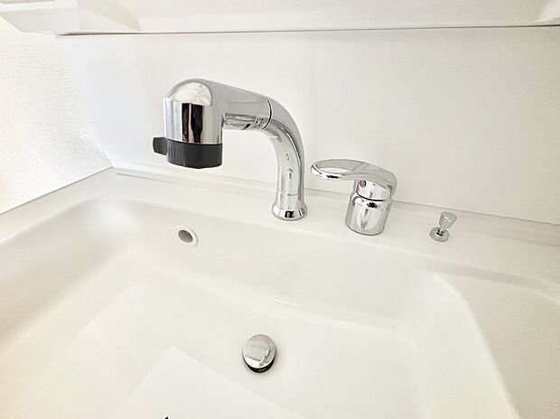 【その他設備(ハンドシャワー水栓)】ハンドシャワー付き!使いやすい洗面台。