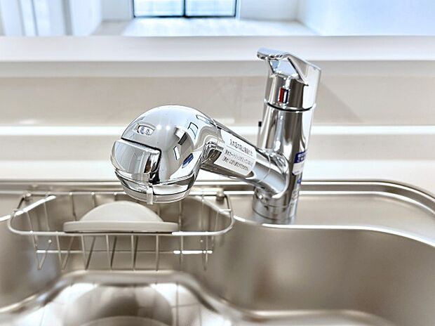 【その他設備(浄水器)】いつでも清潔なおいしいお水を。一つの水栓で水道水と浄水を使い分け。