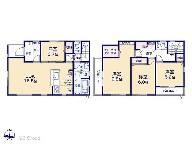 【4LDK】図面と異なる場合は現況を優先