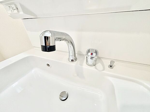 【その他設備(シャワー水栓)】ハンドシャワー付き!使いやすい洗面台。