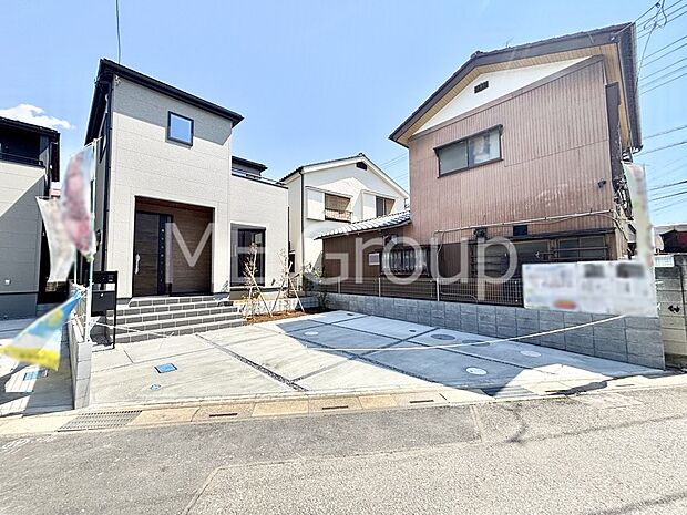 【現地外観写真】4LDK＋収納スペース充実！快適でゆとりある生活を楽しめます。