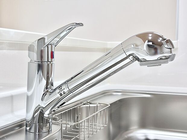 【その他設備(浄水器)】いつでも清潔なおいしいお水を。一つの水栓で水道水と浄水を使い分け。