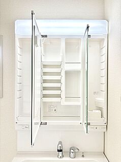 その他設備(三面鏡裏収納)