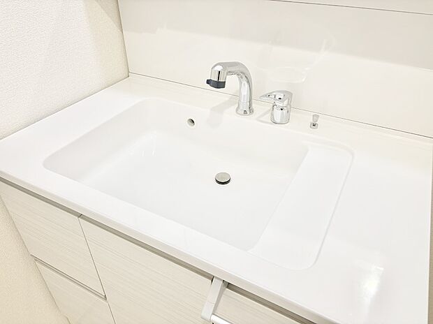 【その他設備(ハンドシャワー水栓)】ハンドシャワー付き！使いやすい洗面台。