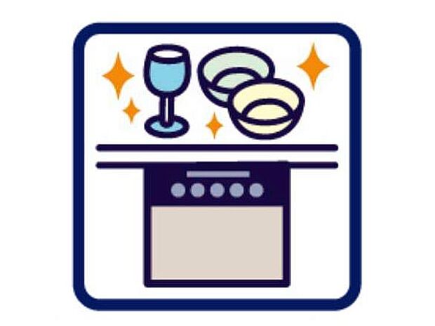 「食器洗浄乾燥機」時間の節約、手が荒れない、水道代の節約、高温度で洗うので油汚れもしっかり落とせる。まさに理想家電。