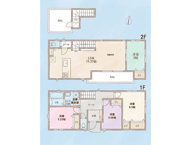 2号棟　間取図