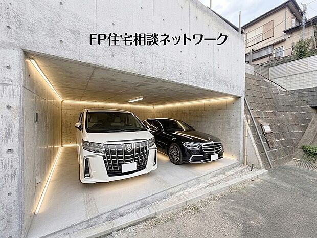 【地下車庫】 本画像はAIがCGで車・ライトを作成しており、実際の現地に車・ライトは設置されておりません。また、販売価格に車・ライト等は含まれておりません。