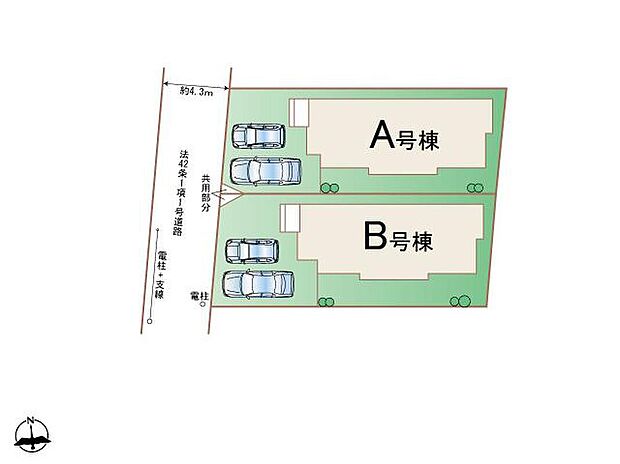 【全体区画図】全2棟のご案内です♪