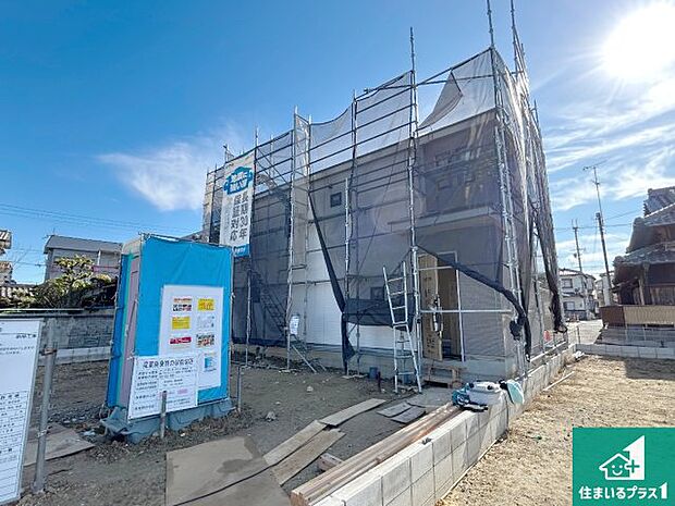 現在の進捗状況です！順調に作業進行中、完成が待ち遠しいです！詳細の間取り等、お気軽にお問い合わせください！