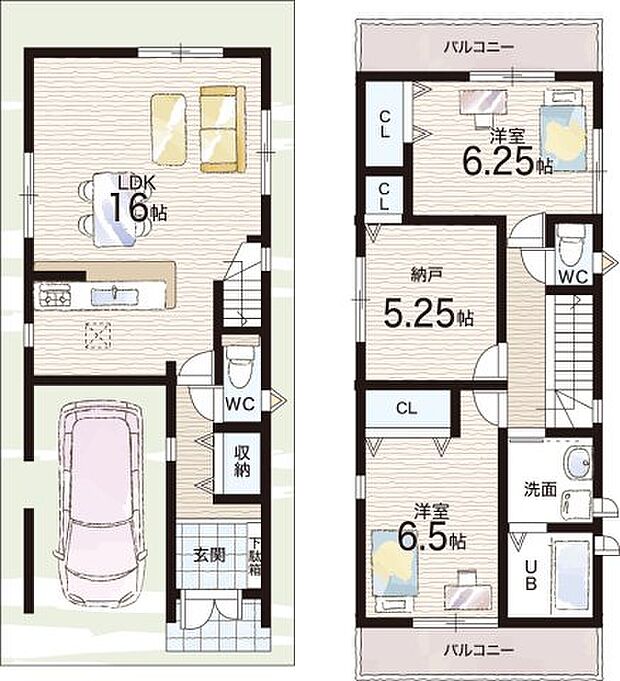 【2LDK+S(納戸)】○豊島小学校・・・徒歩１０分 ○第四中学校・・・徒歩２４分