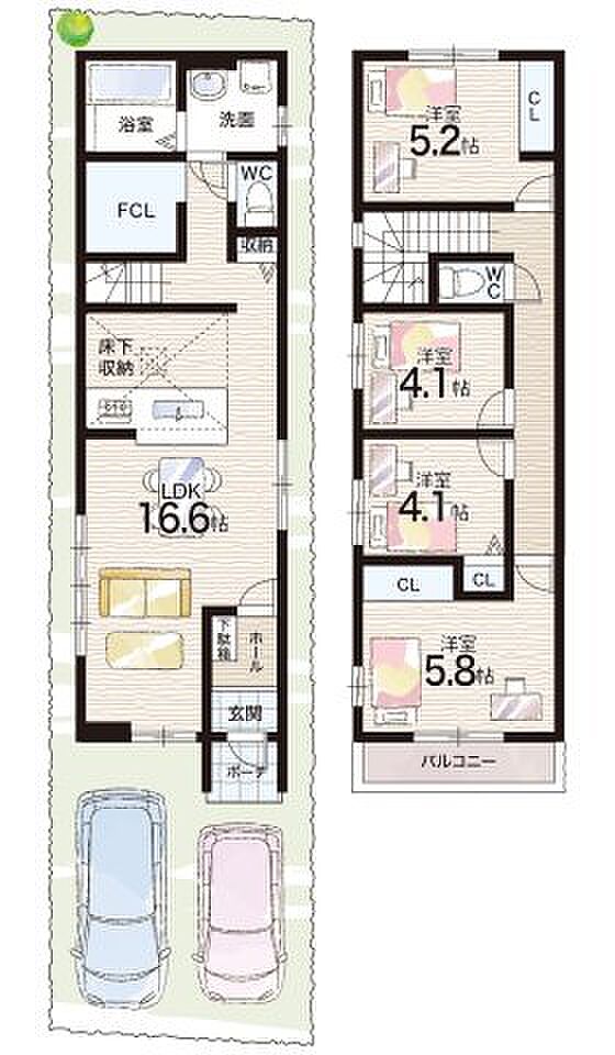 【4LDK】○豊島小学校・・・徒歩５分 ○第四中学校・・・徒歩１９分