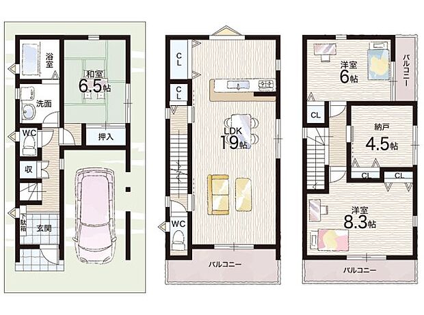 【2LDK+S(納戸)】○新金岡小学校・・・徒歩11分 ○金岡北中学校・・・徒歩12分