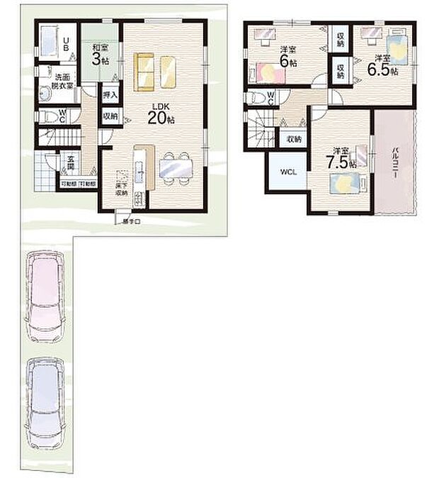 【4LDK】○六条小学校・・・徒歩13分 ○京西中学校・・・徒歩20分