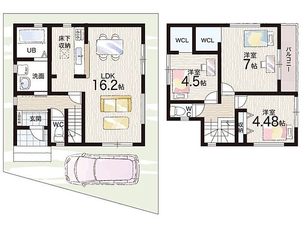 【3LDK】○大池小学校・・・徒歩10分 ○第十三中学校・・・徒歩15分