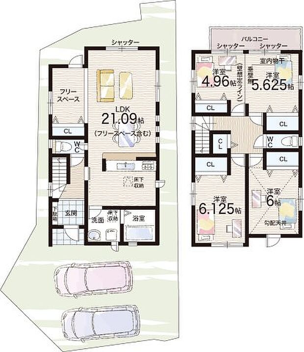 【3LDK】○城西小学校・・・徒歩6分 ○亀岡中学校・・・徒歩12分