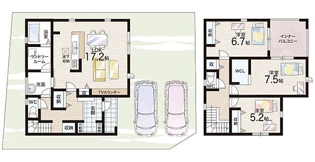 【3LDK】○大伴小学校・・・徒歩7分 ○第三中学校・・・徒歩19分