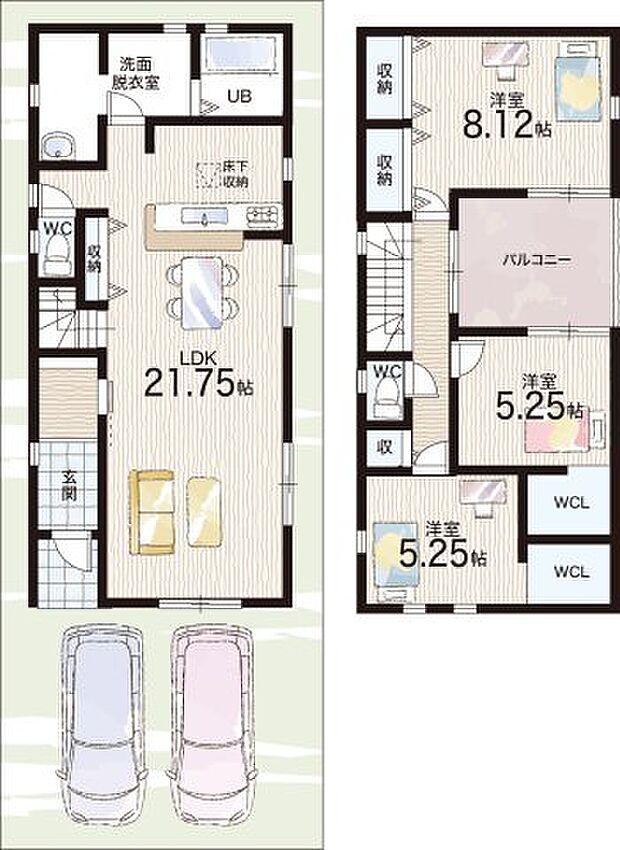 【3LDK】○郡山北小学校・・・徒歩9分 ○郡山中学校・・・徒歩19分