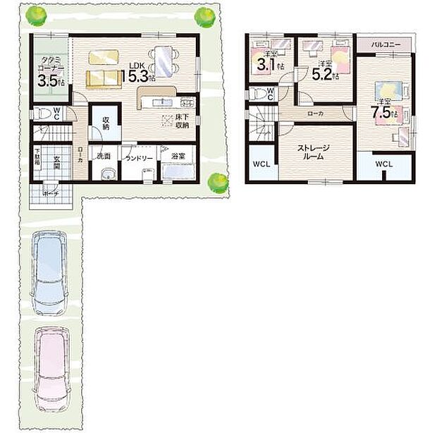 【3LDK+S(納戸)】○池尻小学校・・・徒歩18分 ○天王寺川中学校・・・徒歩20分