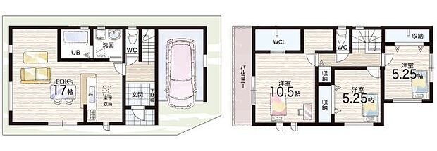 【3LDK】○山田東小学校・・・徒歩6分 ○山田中学校・・・徒歩16分
