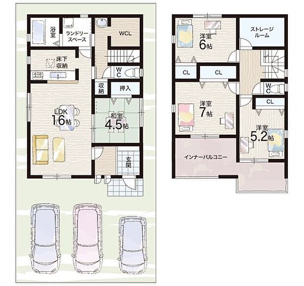 【4LDK+S(納戸)】○真菅北小学校・・・徒歩11分 ○橿原中学校・・・徒歩24分