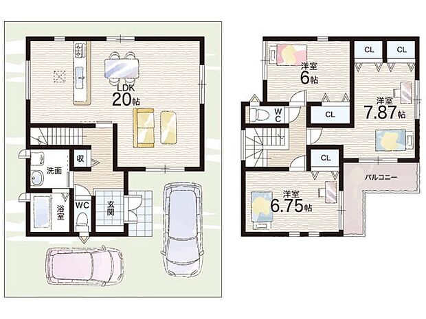 【3LDK】○牧野小学校・・・徒歩7分 ○第三中学校・・・徒歩9分
