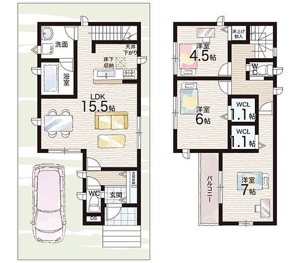 【3LDK】○竹の内小学校・・・徒歩5分 ○第十中学校・・・徒歩5分