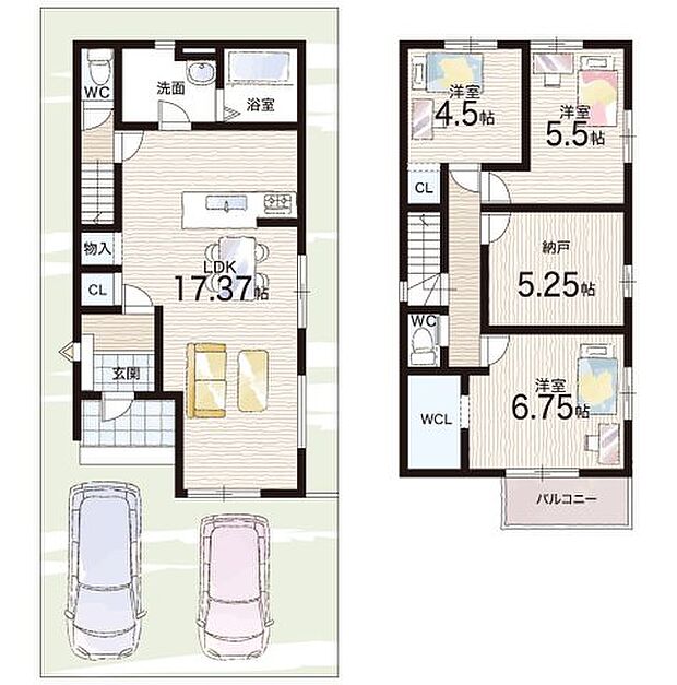 【3LDK+S(納戸)】○老上西小学校・・・徒歩10分 ○老上中学校・・・徒歩18分