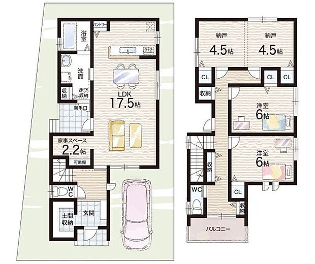 【1LDK+S(納戸)】○磐手小学校・・・徒歩13分 ○第八中学校・・・徒歩17分