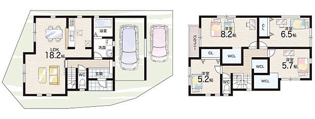 【4LDK】○成美小学校・・・徒歩6分 ○第九中学校・・・徒歩13分
