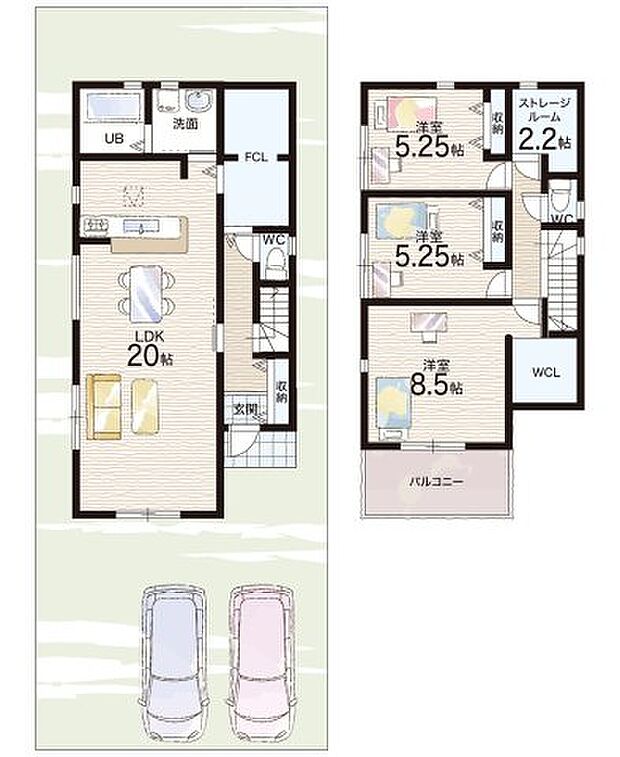 【3LDK+S(納戸)】○今井小学校・・・徒歩8分 ○大成中学校・・・徒歩11分