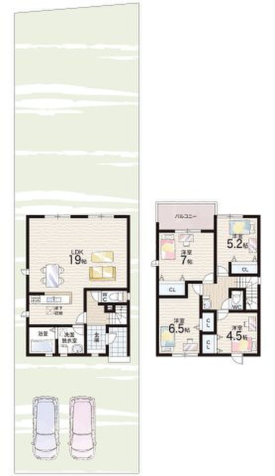 【4LDK】○大原小学校・・・徒歩３２分 ○甲賀中学校・・・徒歩１４分